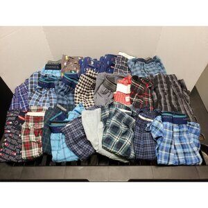 Mixed Lot Of 23 Men's Boxer Shorts - Hanes Fruit Of The Loom & More Small/Medium